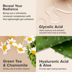 Close-up of Paula's Choice glycolic acid gel texture for gentle exfoliation.