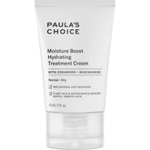 Paula's Choice Moisture Boost jar closeup showing a rich, nourishing formula for dry skin relief.