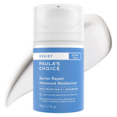 Paula's Choice RESIST Barrier Repair bottle front shows fragrance-free hydration for all skin types.