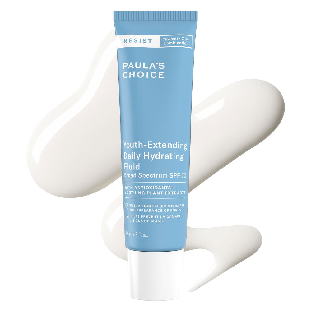 Paula's Choice RESIST Daily Hydrating Fluid bottle-pump for oil-free hydration with SPF 50