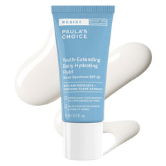 Paula's Choice Resist Daily Hydrating Fluid SPF 50 bottle delivers lightweight daily sun protection