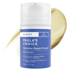 Paula's Choice Resist Intensive Repair Cream jar closeup, fragrance-free for dry skin.