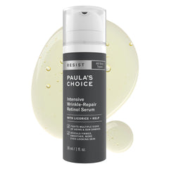 Paula's Choice RESIST serum bottle closeup for hydration and smoothing.