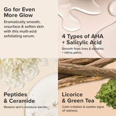 Liquid exfoliant texture glides smoothly for clear-looking pores.
