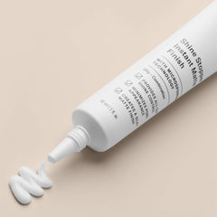 Paula's Choice Shine Stopper matte finish swatch demonstrating pore-minimizing effect on oily skin.
