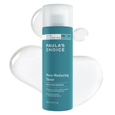 Paula's Choice Skin Balancing Pore-Reducing Toner bottle refines pores and controls oil.