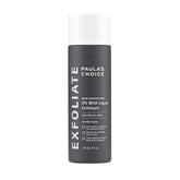 Paula's Choice Skin Perfecting 2% BHA bottle front showcases gentle exfoliation for clearer pores.