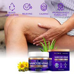 PAULINRISE Varicose Vein Cream application on skin during massage for leg care
