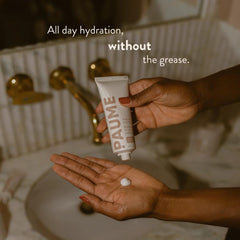 PAUME balm being applied shows fast absorption for convenient use.
