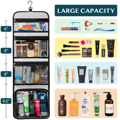 PAVILIA bag roll-up waterproof pocket keeps wet items separated.