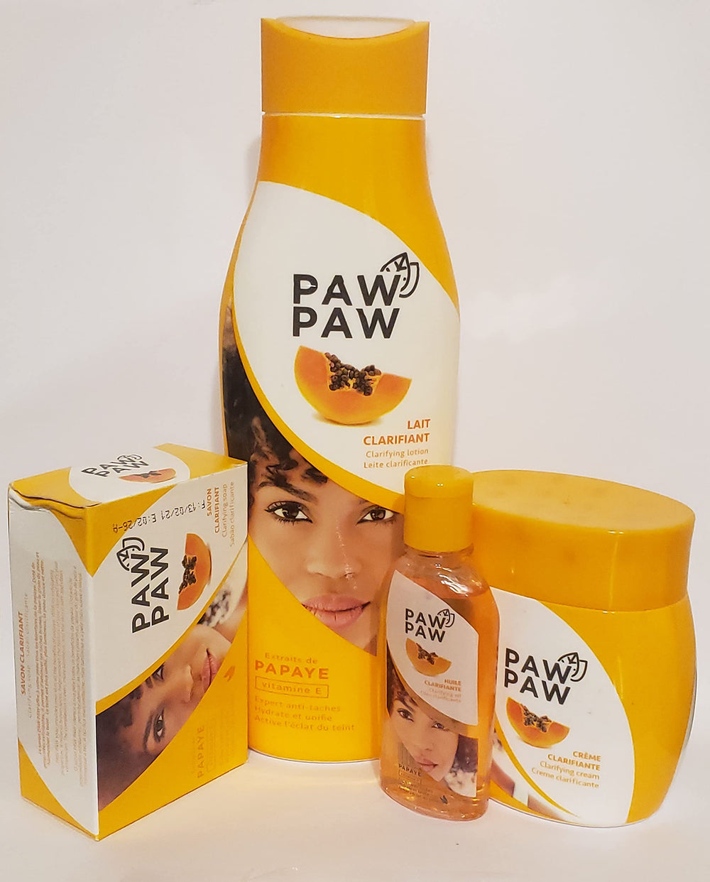 Paw Paw Clarifying Body Kit 4pcs packaging preserves freshness.