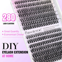 Pawotence Lash Clusters 30d-40d different lengths enable customizable volume