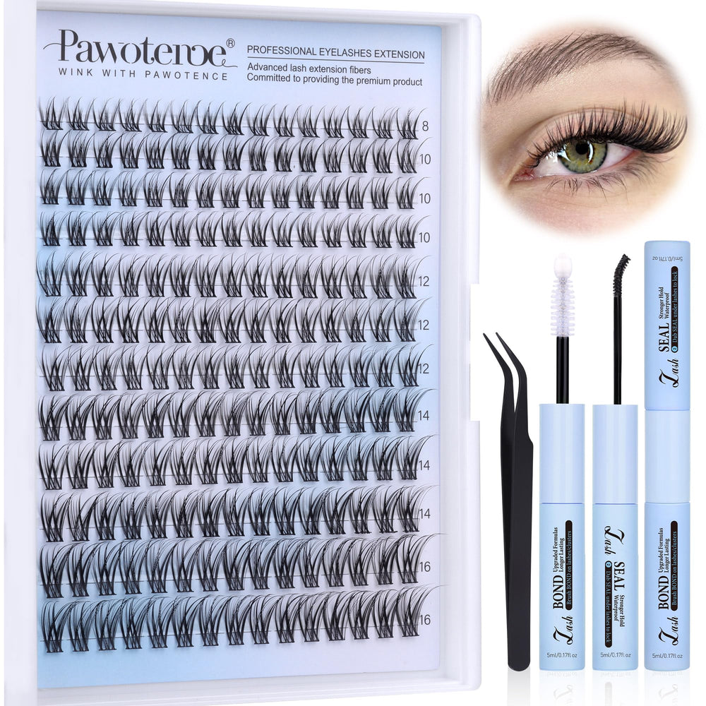 Pawotence Lash Clusters Kit box front for at-home lash solutions