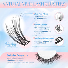 Pawotence lash tweezers for precise cluster placement