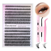 Pawotence lash extension kit 280pcs for at-home fuller lashes.