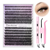 Pawotence lash extension kit box front shows complete at-home kit for easy DIY lashes.