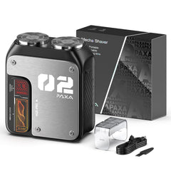 PAXA mini electric shaver demonstrates compact design ideal for travel and quick daily grooming