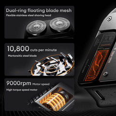 PAXA mini shaver magnetic blade head highlights gentle close shave without tugging