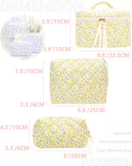 PAZIMIIK 3PCS makeup bag soft texture feels comfortable to the touch.
