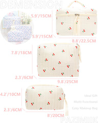 PAZIMIIK makeup bag interior main compartment keeps essentials within easy reach