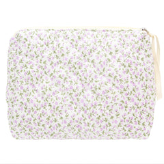 PAZIMIIK Quilted Makeup Bag with quilted exterior for chic, organized cosmetics on the go.