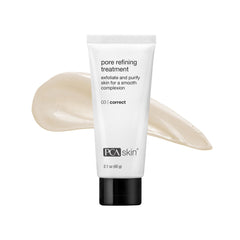 PCA SKIN Pore Refining bottle closeup showing premium exfoliant for oil control.