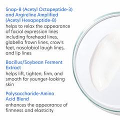Forehead close-up with PCA SKIN ExLinea Pro serum applied for hydration.