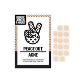 PEACE OUT Acne Healing Dots pack shot showing discreet patches for on-the-go treatment.