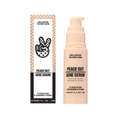 Peace Out Acne Serum bottle front highlighting 2% salicylic acid for clearer skin