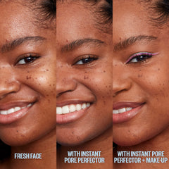 PEACE OUT Instant Pore Perfector swirled texture demonstrates pore-blurring without clogging pores.