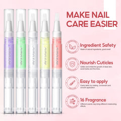 Peacecolor cuticle oil pen eases cuticle repair while leaving a subtle shine.