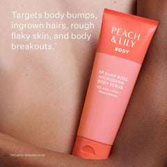 Peach & Lily KP Bump Boss with hyaluronic acid for hydration after exfoliation.