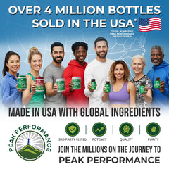 Peak Performance organic aloe juice image—hydrating skin comfort.