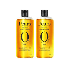 Pears Pure and Gentle Shower Gel pack of 2 bottles for daily cleansing.