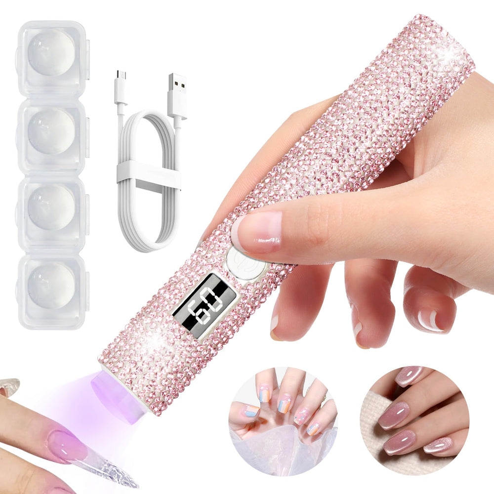 Peccera handheld UV light front view for gel nails delivers quick, even cure at home.