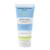 Pedestrian Project Walker’s Foot Cream bottle close-up highlighting rich moisturizing texture for dry feet
