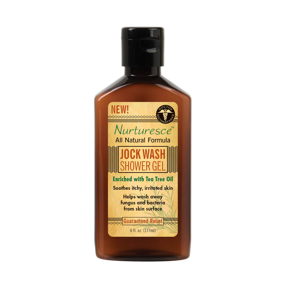 Pedifix PediFix Nurturesce Jock Wash hero bottle suggests a refreshing post-workout cleanse
