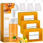 Peehss turmeric soap bar lemon-scent delivers rich foam and deep hydration for balanced skin.
