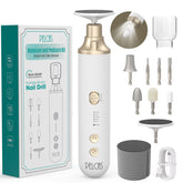 PELCA S cordless nail drill with LED light for precise thick-nail shaping at home.