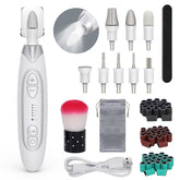 PEL CAS electric nail file with LED light close-up for precise at-home manicure.