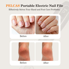PEL CAS LED 360 degree light highlights precise nail work.