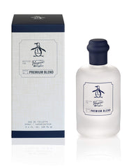 Penguin Original Premium Blend packaging box suggests gift readiness and fragrance longevity