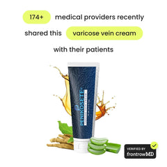 PENIKOSETE cream on leg during application for refreshing care