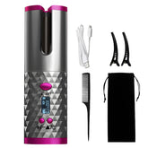 PENUIO automatic rotating curling iron creating beach waves with smooth performance