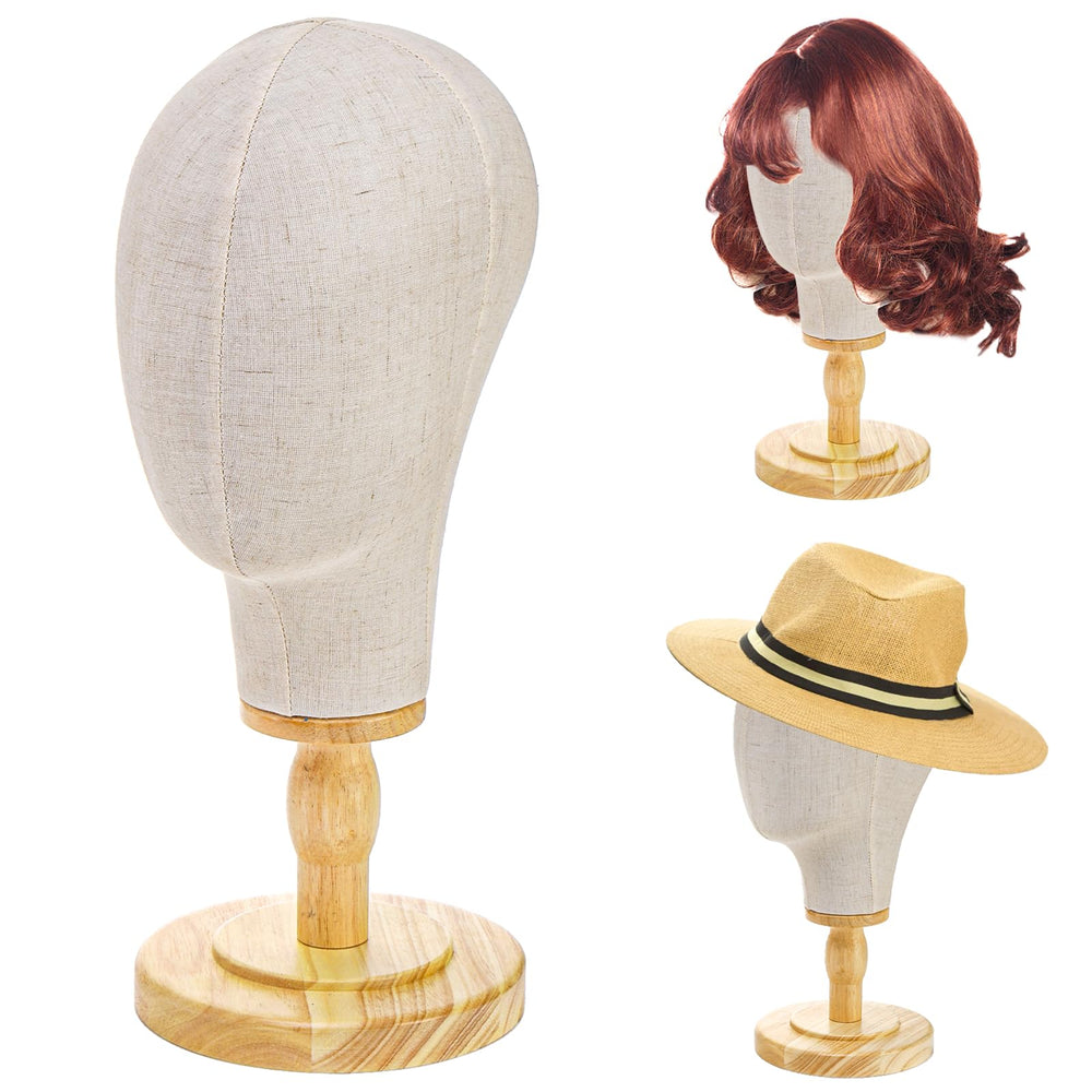Peohud 21-Inch mannequin head showing front-back orientation for professional display