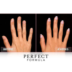 Perfect Formula Clear Gel Coat base coat use illustrates versatile nail protection for French manicures.