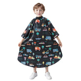 Perfehair Kids Cape Cars Print—mess-free haircuts at home with playful design.