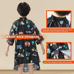 Perfehair Kids Cape Soft Material—anti-static, comfortable wear for prolonged trims.