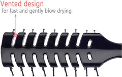 PERFEHAIR mens vented hair brush anti-static feature reduces frizz during styling