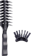 PERFEHAIR mens vented hair brush front view for fast blow-drying and lift